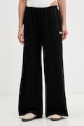 Tommy Jeans teplákové nohavice dámske bavlnené čierne regular waist DW0DW22735