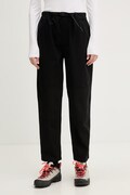 The North Face spodnie trekkingowe damskie bawełniane z elastanem BETA UTILITY BELTED czarne regular waist NF0A8B61JK31