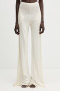 Rick Owens Lilies Bias spodnie z wiskozy damskie beżowe high waist LI01F7332.RV