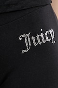 Juicy Couture spodnie dresowe damskie z bawełną APOLLO czarne low waist JCWBJ126309