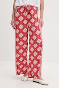 Rip Curl nohavice dámske z viskózy VENTURA WIDE červené high waist 05WWPA