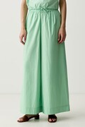 United Colors of Benetton nohavice palazzo dámske bavlnené zelené high waist 4MBJDF0C1