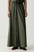 United Colors of Benetton nohavice palazzo dámske bavlnené zelené high waist 4MBJDF0C1