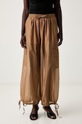 Haveone damskie z lyocellem brązowe high waist PVE-Q376