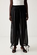 Haveone damskie z lyocellem czarne high waist PVE-Q376