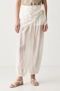 Haveone spodnie damskie z lyocellem beżowe high waist PVS-Q256