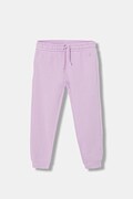 United Colors of Benetton spodnie dresowe bawełniane dziecięce kolor fioletowy gładkie 3J68CF02H