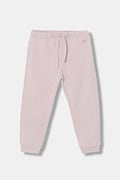 United Colors of Benetton spodnie bawełniane dziecięce kolor różowy gładkie 3J70GF01N