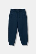 United Colors of Benetton spodnie dresowe dziecięce bawełniane granatowe regular waist 30DSCF06W