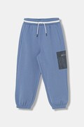 United Colors of Benetton spodnie dresowe dziecięce bawełniane niebieskie regular waist 35JVCF072