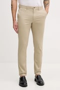 Tommy Hilfiger nohavice slim fit pánske s bavlnou béžové MW0MW41924