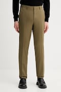 HUGO spodnie męskie kolor zielony w fasonie chinos 50554846