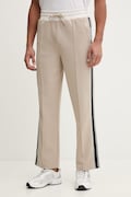 Guess pantaloni de trening FULVIO culoarea bej, cu imprimeu, Z5YB14 KCRU2
