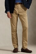 Polo Ralph Lauren hlače za muškarce s pamukom bež spušteni struk 710979503