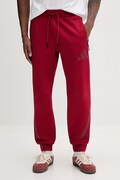 Adidas Spodnie dresowe męskie z bawełną Z.N.E czerwone regular waist KE4685