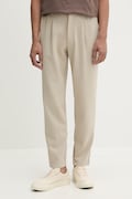 Calvin Klein hlače moške z viskozo bež srednji pas LV04LF607G