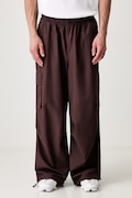 Puma Future spodnie dresowe męskie brązowe high waist 633033