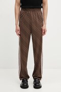 adidas Originals Firebird spodnie dresowe męskie brązowe regular waist KE1678