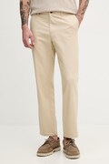 Sisley spodnie regularne męskie z bawełną beżowe regular waist 4QUUSF05W