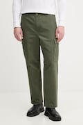 United Colors of Benetton spodnie cargo męskie bawełniane zielone regular waist 4OAEUF061