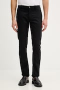 Lindbergh spodnie męskie kolor czarny w fasonie chinos 30.005044