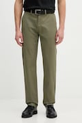 Lindbergh spodnie męskie kolor zielony w fasonie chinos 30.005444A