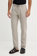 Lindbergh spodnie z dodatkiem lnu męskie kolor szary proste 30.008003