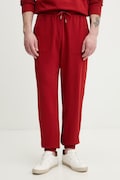 Tommy Hilfiger teplákové nohavice dámske červené high waist UM0UM03911
