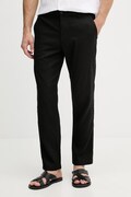 BOSS Orange панталон мъжки с лен черен 50559595