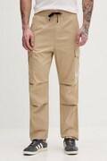Hugo Blue spodnie bawełniane Gadic262D męskie kolor beżowy w fasonie cargo 50559930