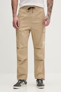 Hugo Blue spodnie bawełniane Gadic262D męskie kolor beżowy w fasonie cargo 50559930
