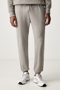 The North Face spodnie dresowe męskie z bawełną Simple Dome szare regular waist NF0A8C412MB1