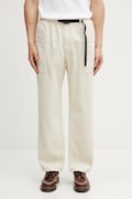 Gramicci HEMP RELAXED PANT spodnie boyfriend z bawełną męskie beżowe regular waist G6SM.P005