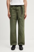 Gramicci TAOS CANVAS PANT spodnie wide leg bawełniane męskie zielone regular waist G6SM.P008