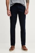 United Colors of Benetton nohavice pánske bavlnené tmavomodré regular waist 4W3LUF05I