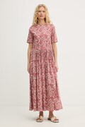 Weekend Max Mara sukienka bawełniana FASCINO różowa 2615621012600