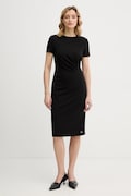 Calvin Klein sukienka kolor czarny mini dopasowana LV044E048G