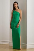 Lauren Ralph Lauren sukienka kolor zielony maxi dopasowana 253980922