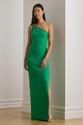 Lauren Ralph Lauren sukienka kolor zielony maxi dopasowana 253980922