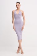 Elisabetta Franchi sukienka bodycon fioletowa gładka AM16S61E2
