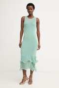 Simona Corsellini рокля от вискоза тюркоазена P26CPABO0601