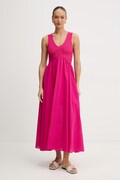 Šaty Twinset růžová barva, maxi, 261LB3EDD