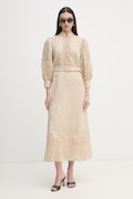 Luisa Spagnoli sukienka lniana Provina beżowa 542925