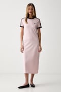 adidas Originals sukienka bawełniana z elastanem różowa KC9014
