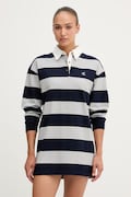 Calvin Klein Jeans sukienka bawełniana granatowa LV047F214G