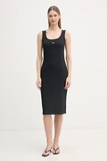 Calvin Klein Jeans sukienka bawełniana z elastanem czarna LV047F257G