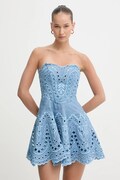 Charo Ruiz Ibiza sukienka Bail kolor niebieski mini rozkloszowana 263601