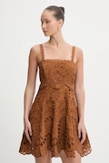 Charo Ruiz Ibiza sukienka Zeph kolor brązowy mini rozkloszowana 263603