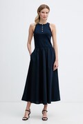 Tommy Hilfiger φόρεμα flared βαμβακερό μπλε ριγέ WW0WW49628