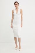 Elisabetta Franchi šaty z viskózy biela farba AM36B62E2